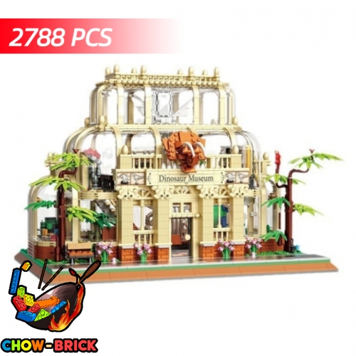 ZHEGAO 613000 Dinosaur Museum Mini Bricks w/ Lights - ChowBrick Store