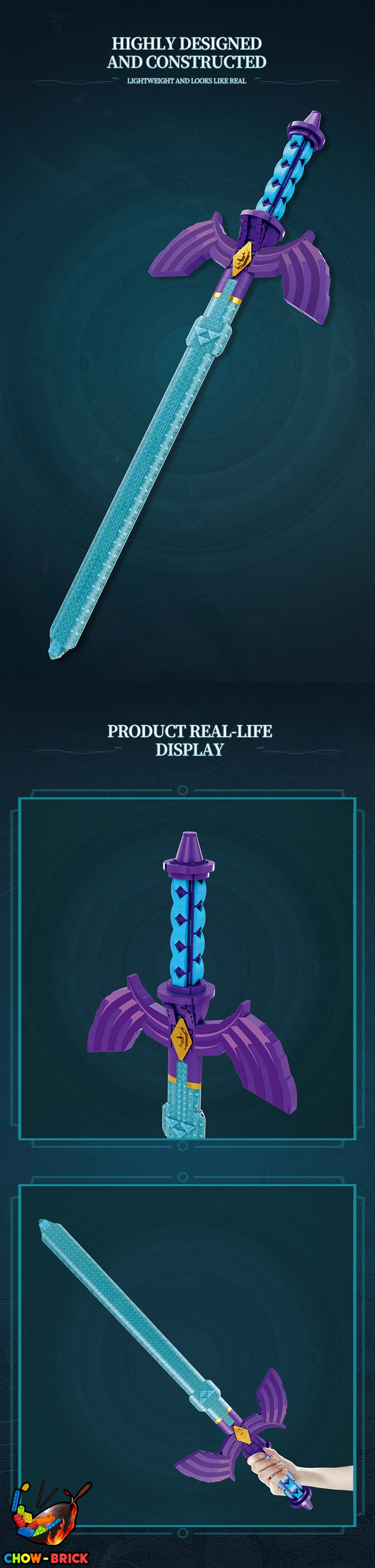 Reobrix 99014 The Legend of Zelda Master Sword - ChowBrick Store
