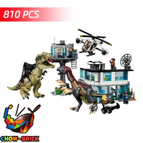 4th Party 7017 Giganotosaurus & Therizinosaurus Attack - ChowBrick