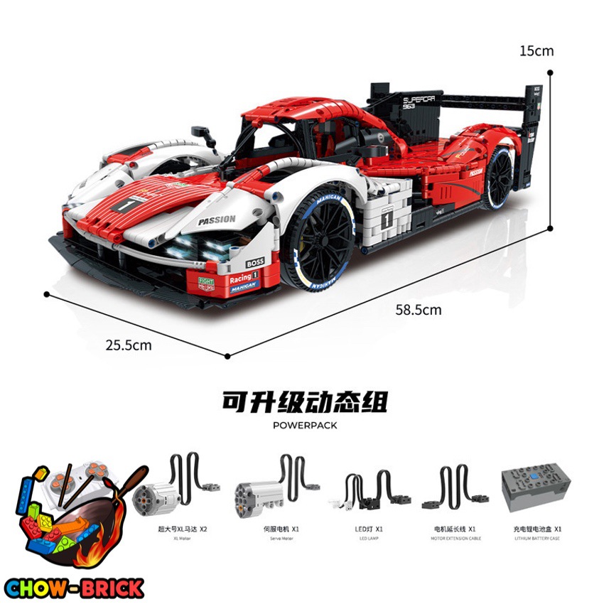 Guly 1/8 PF Package Compatible w/ 10615 Porsche 963 Sports Car
