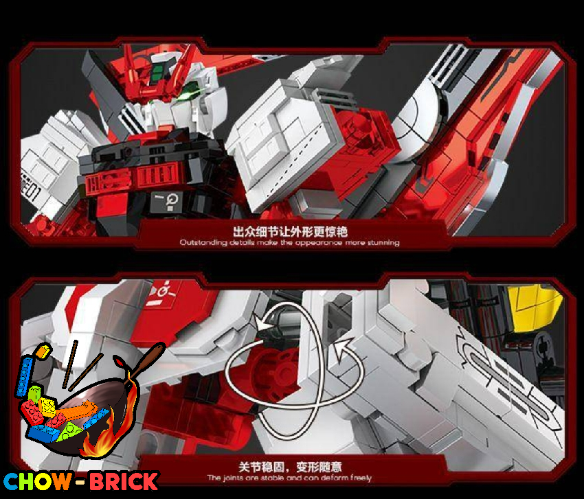 GUANJI BB802 Ultimate Red Devil Mecha Gundam Astray Red Frame