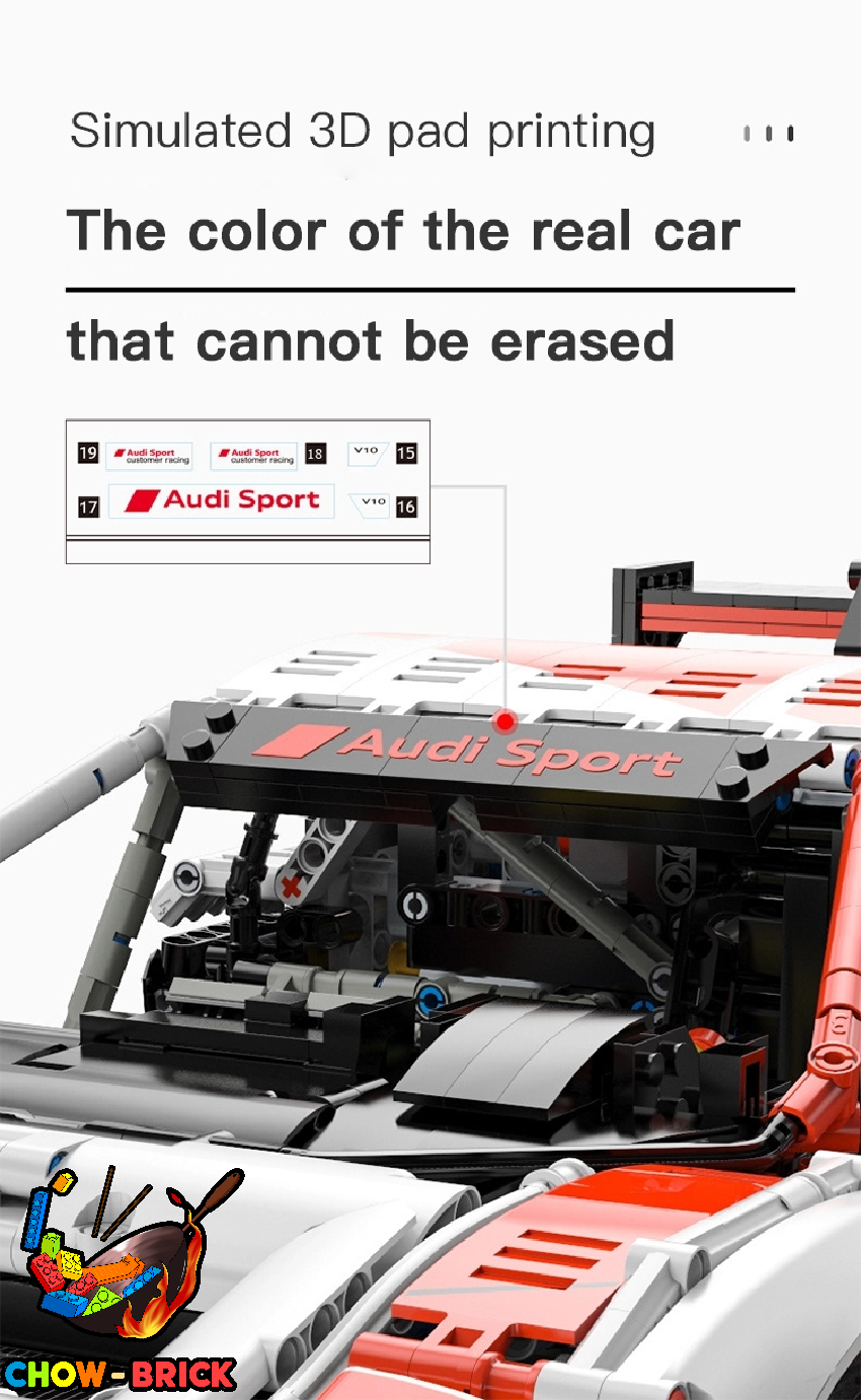 RASTAR 99310 Audi R8 LMS GT3 Static Version - ChowBrick Store