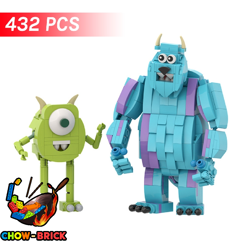 BuildMoc C10169 Monsters inc. Mike Wazowsk and James P Sullivan - ChowBrick  Store