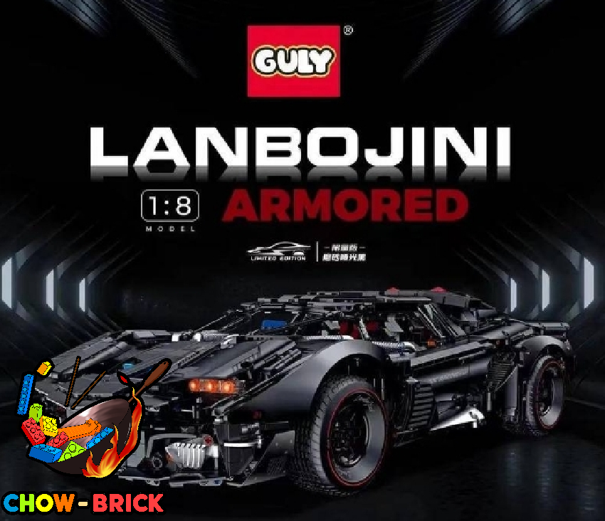 Guly 1/8 10618 Lanbojini Armored Static Version - ChowBrick Store