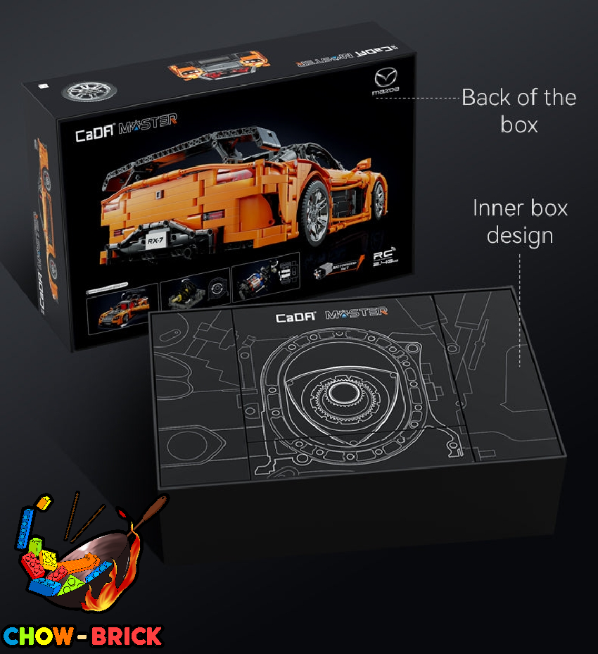 CaDA 1/8 C61502 Mazda RX-7 w/ PF Parts - ChowBrick Store