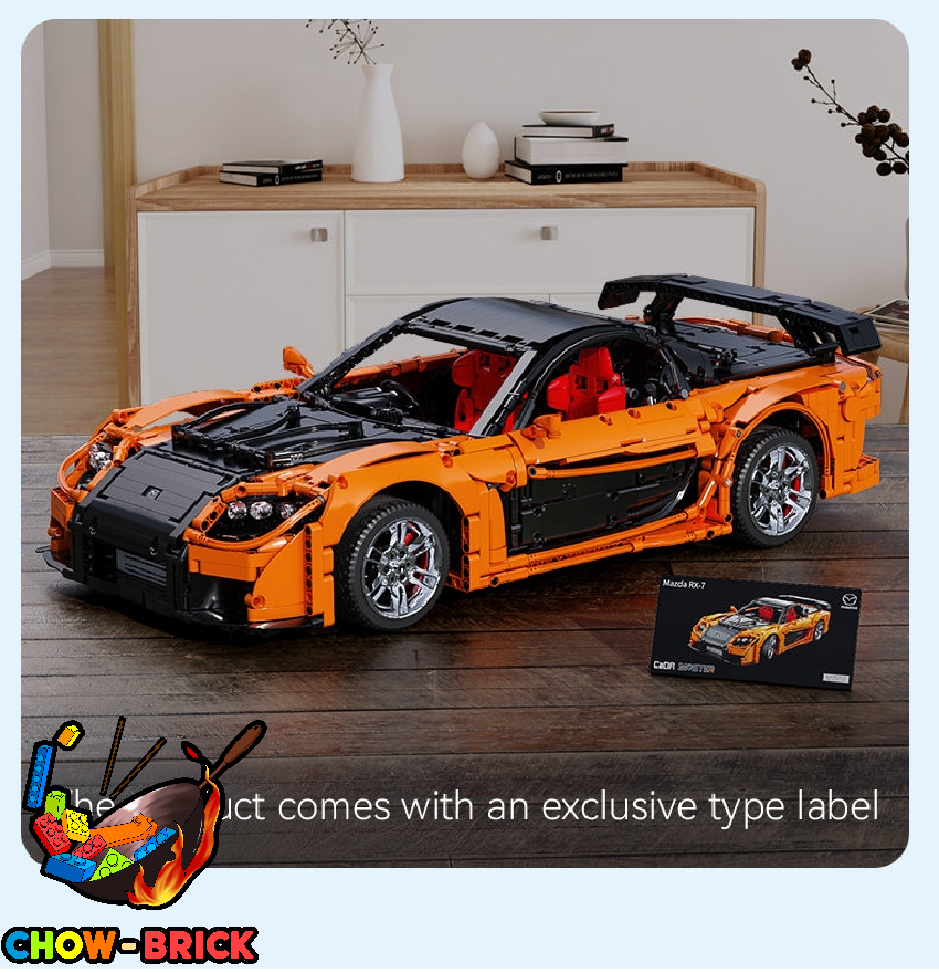 CaDA 1/8 C61502 Mazda RX-7 w/ PF Parts - ChowBrick Store