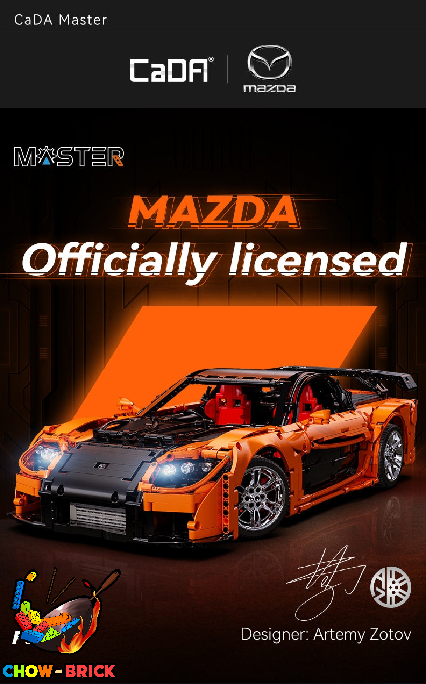 CaDA 1/8 C61502 Mazda RX-7 w/ PF Parts - ChowBrick Store