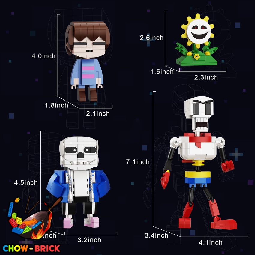 UNDERTALE フィギュア7体セット UNDERTALE - Little Buddies Series 1 Complete Set - Fangamer
