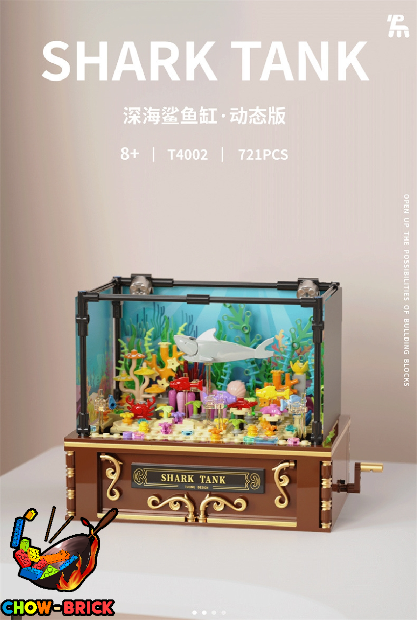 TuoMu T4002 Deep Sea Shark Tank w/ Lights - ChowBrick Store