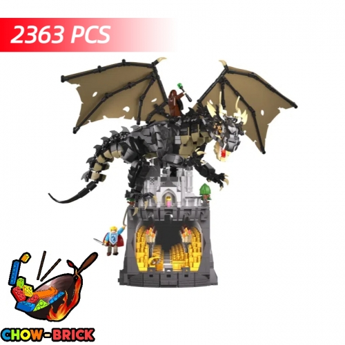 iambrick 30301 Dragon's Cryptic Cache w/ Lights - ChowBrick Store