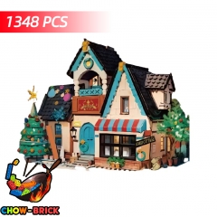 ZHEGAO 613005 Starry Cottage w/ Lights - ChowBrick Store