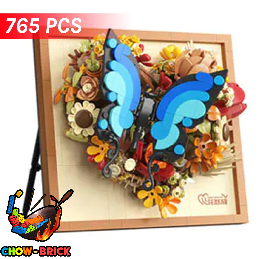 Brick Yes 2176 Eternal Flower Burst with Joy Butterfly - ChowBrick