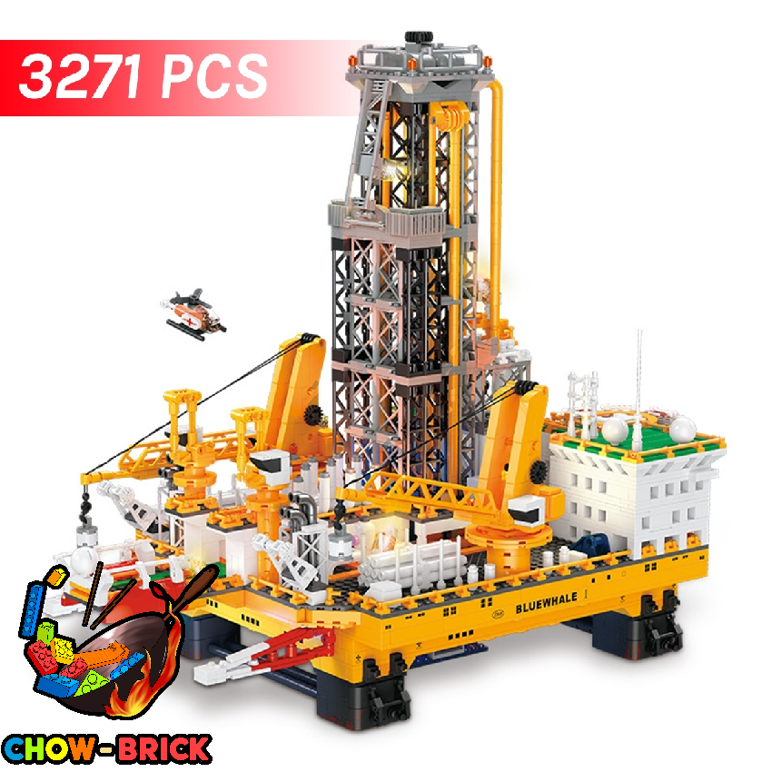 JIESTAR JJ9135 Blue Whale I w/ Lights - ChowBrick Store