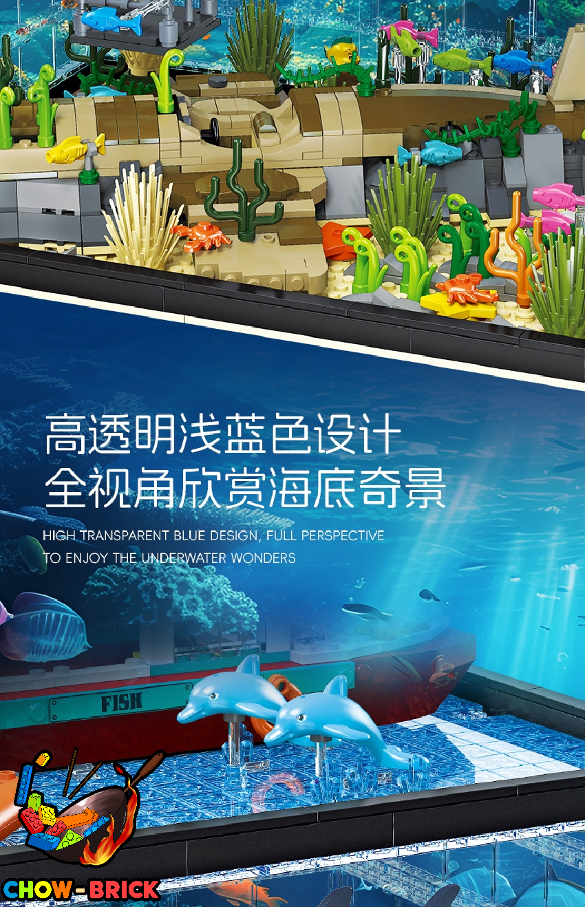 置物 the bottom of the sea Jie Star JJ9048 Exploration Underwater - ChowBrick Store