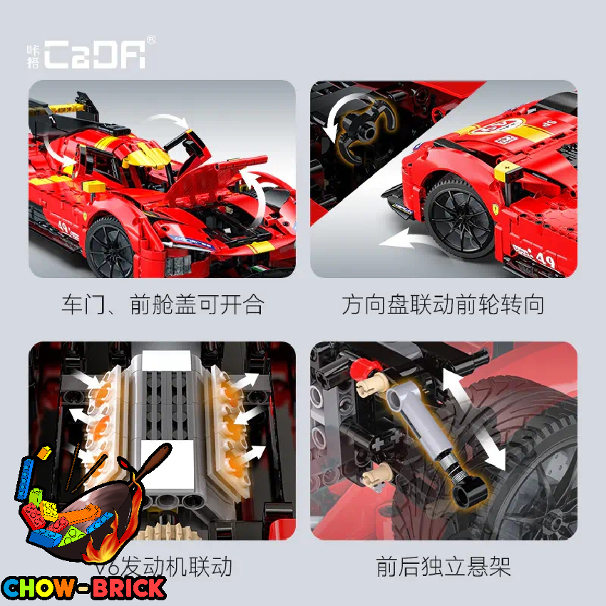 CaDA C63008 Blazing Flame w/ PF Parts - ChowBrick Store