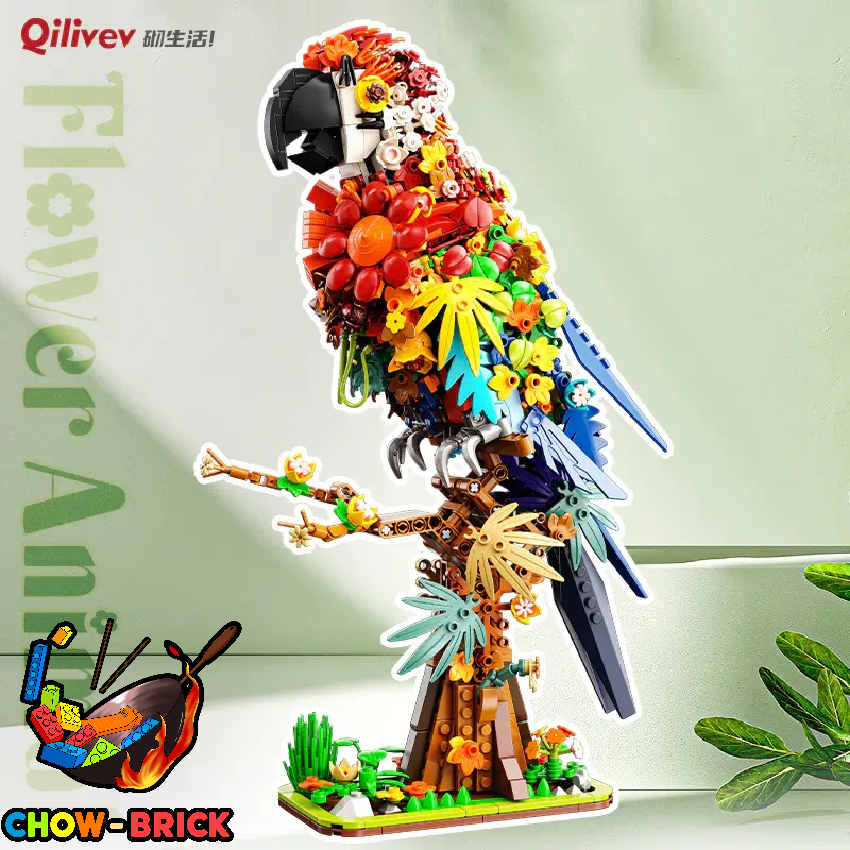 Qilivev Q16003 Flower Animal Parrot - ChowBrick Store
