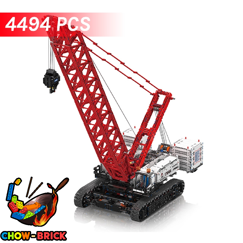 MouldKing 17046 Wacker 16000 Crawer Crane w/ PF Parts - ChowBrick