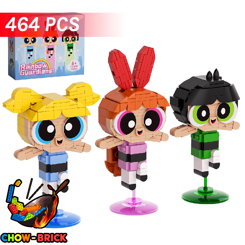 BuildMoc F-C10128 The Powerpuff Girls - ChowBrick Store BuildMoc F-C10128 The Powerpuff Girls - ChowBrick Store