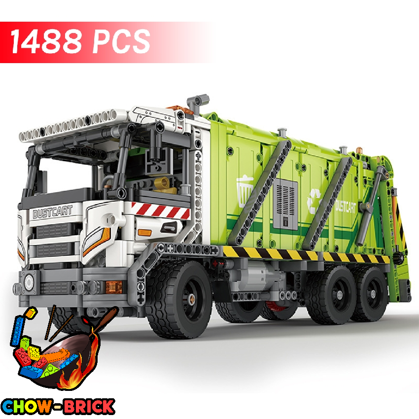 Reobrix 22022 Compressed Garbage Truck w/ PF Parts - ChowBrick Store