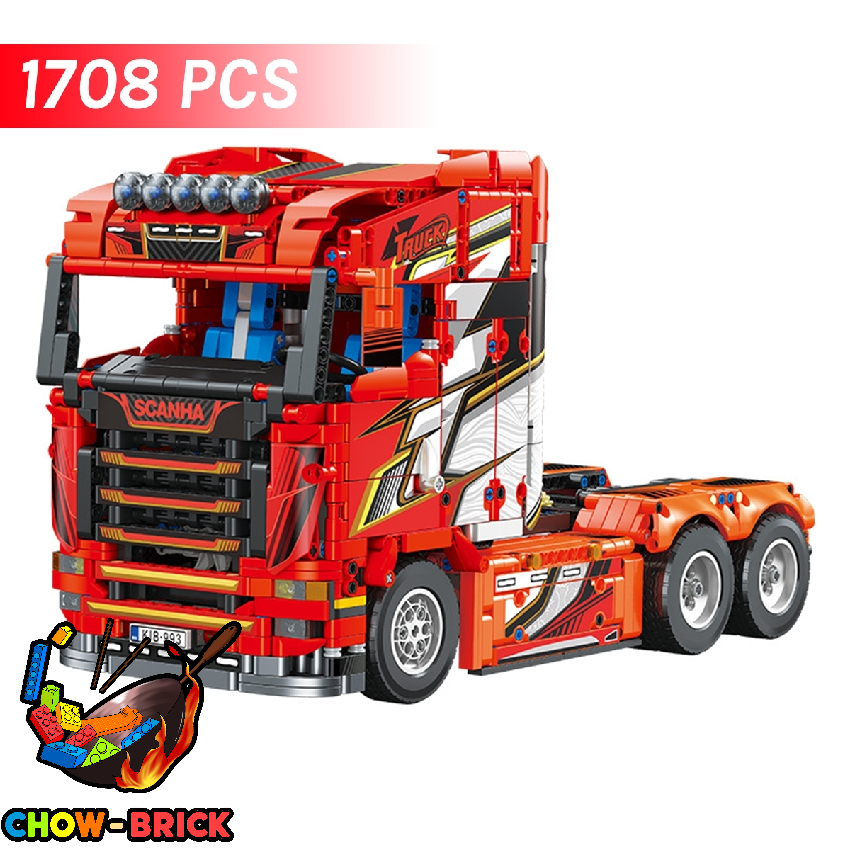 Jie Star JJ9070 Scania Tractor Truck w/ PF Parts - ChowBrick Store