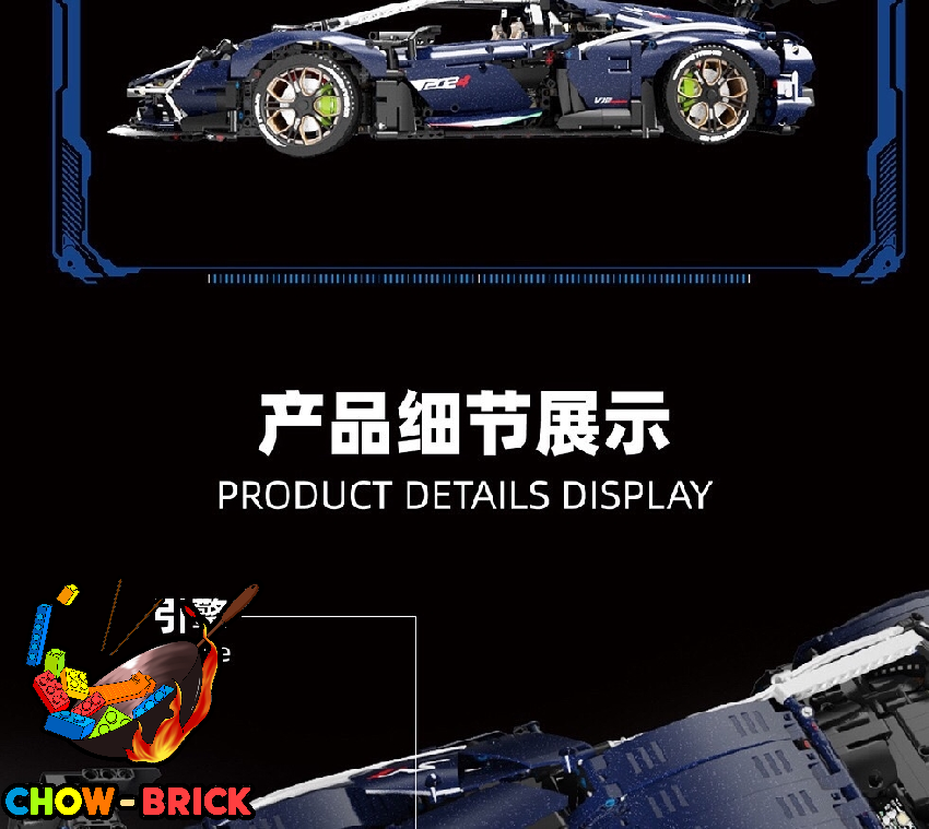 LERU 1/8 10724 Lamborghini Aventador Starry Sky Static Version