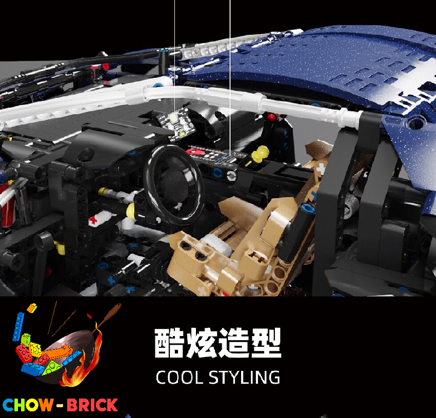 LERU 1/8 10724 Lamborghini Aventador Starry Sky Static Version