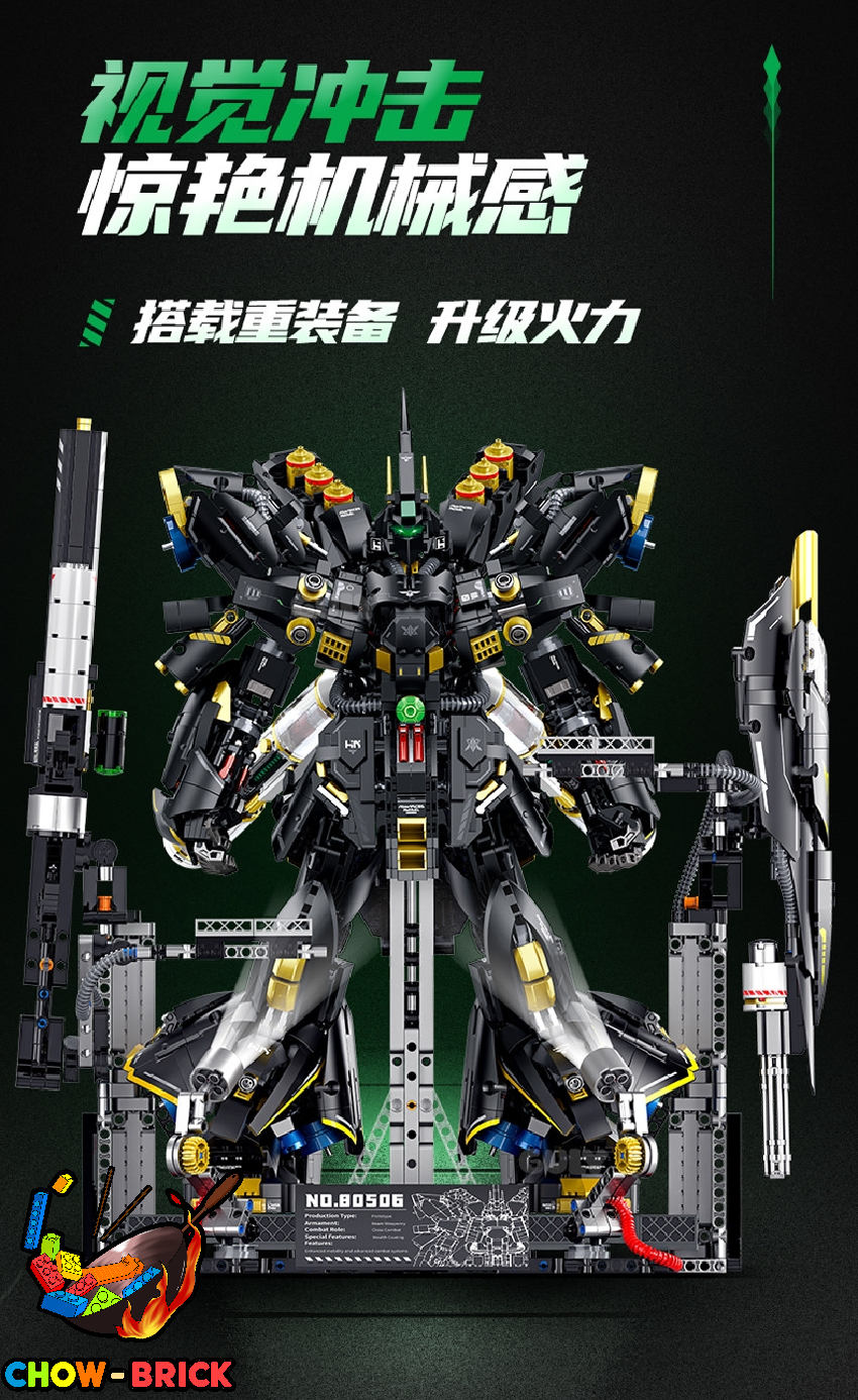 Guly 80506 MSN-04 Drak Sazabi Gundam w/ Lights - ChowBrick Store