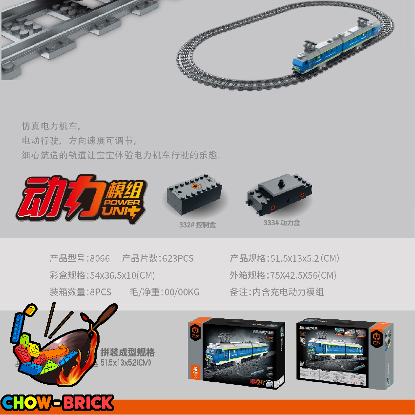 IM.Master 8066 Electric locomotive w/ PF Parts - ChowBrick Store