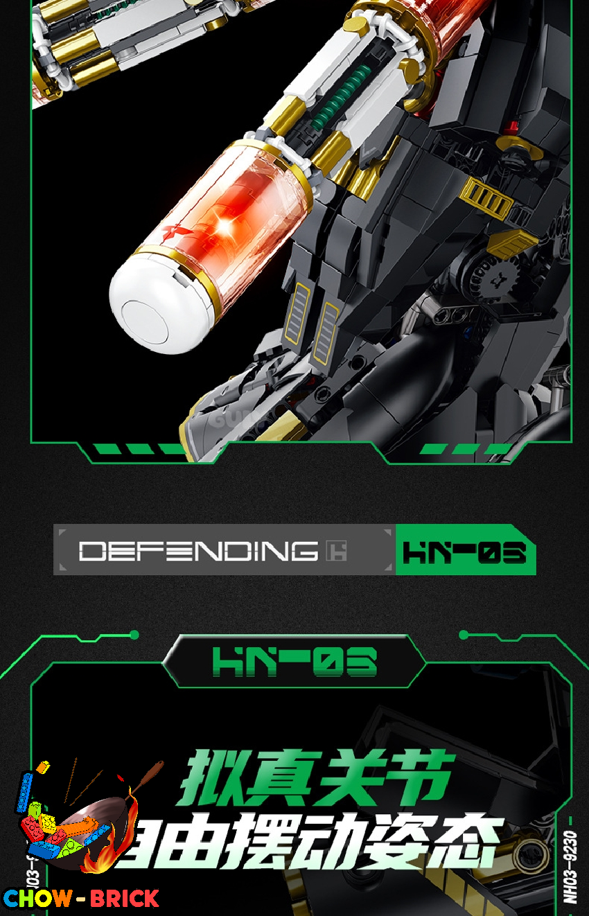 Guly 80506 MSN-04 Drak Sazabi Gundam w/ Lights - ChowBrick Store