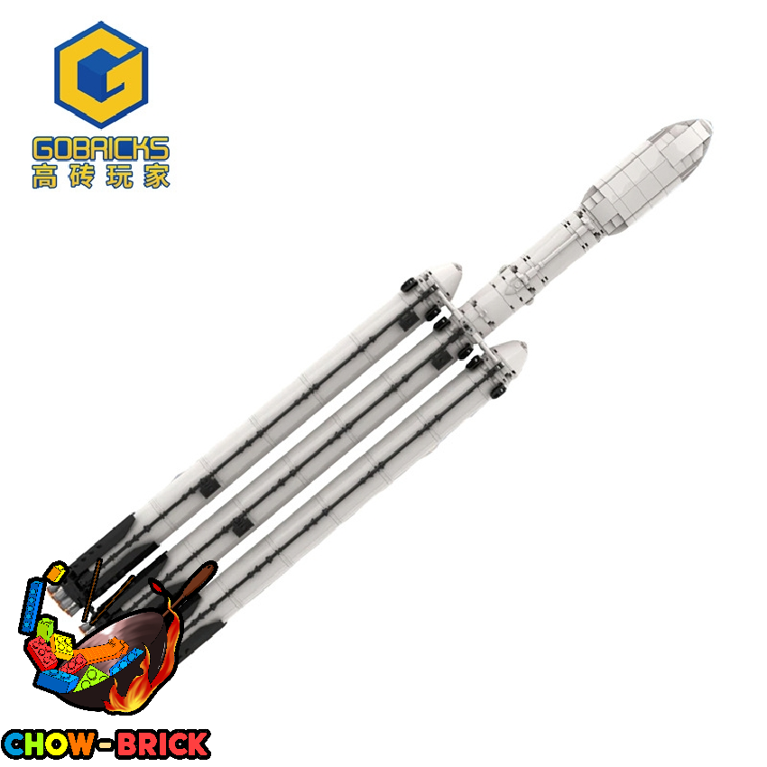 GoBricks A0039 SpaceX Falcon Heavy [Saturn V scale] - ChowBrick Store