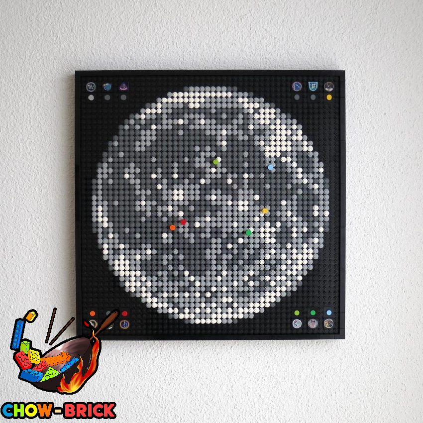 MOC 88149 Apollo Program Moon Landing Sites – Mosaic - ChowBrick Store