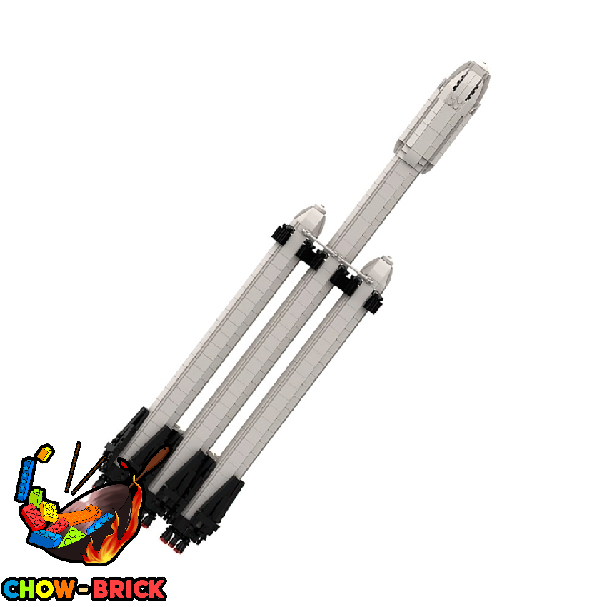 GoBricks A0040 Falcon Heavy [Saturn V scale] Material: ABS Size
