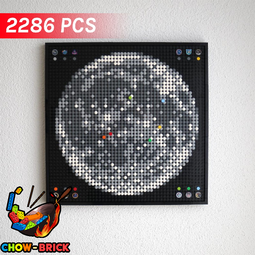 MOC 88149 Apollo Program Moon Landing Sites – Mosaic - ChowBrick Store