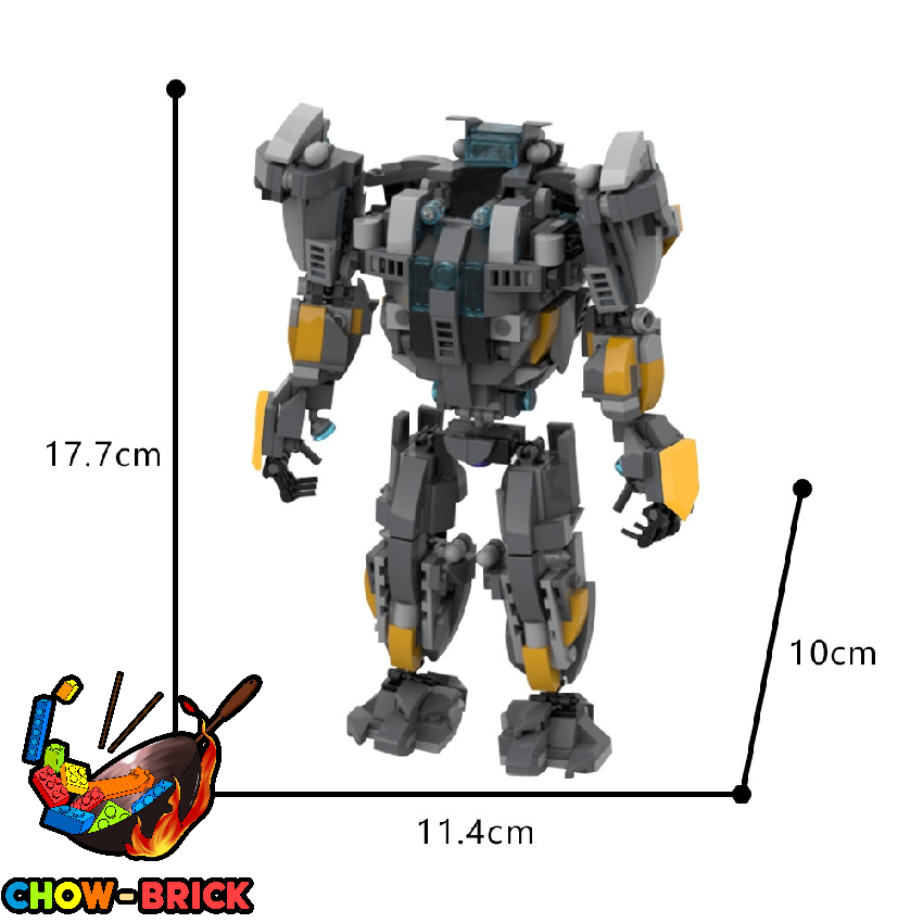 GoBricks A1579 Orange Sentinel Mech - ChowBrick Store