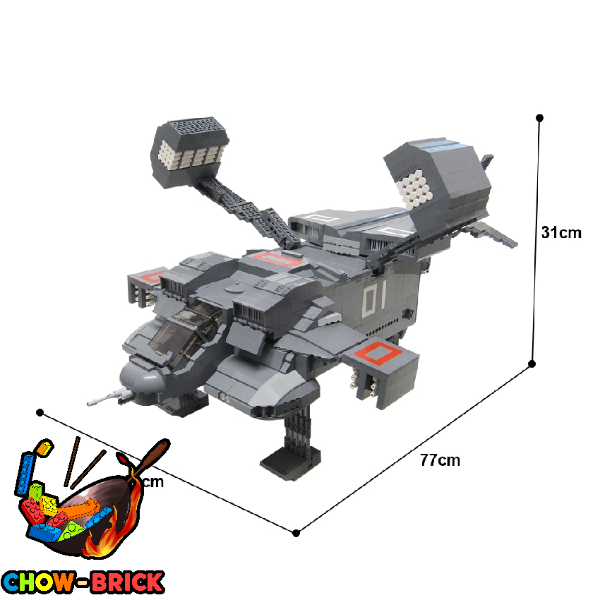 BuildMoc C10427 Alien Cheyenne Dropship UD-4L - ChowBrick Store
