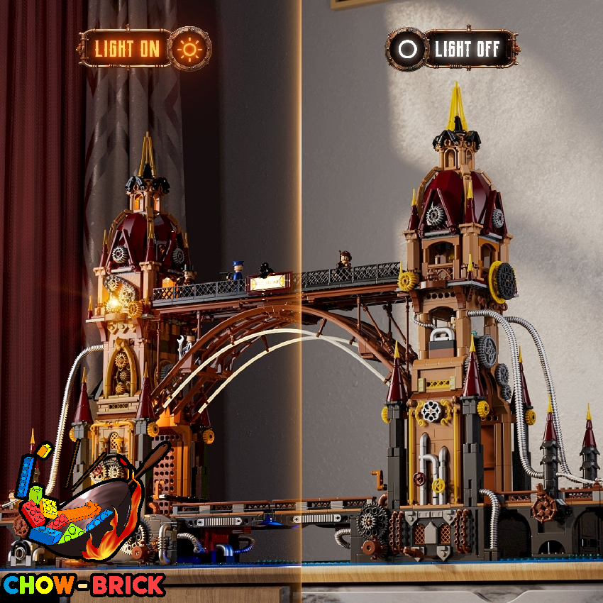 FunWhole F9047 Steampunk City Bridge - ChowBrick Store