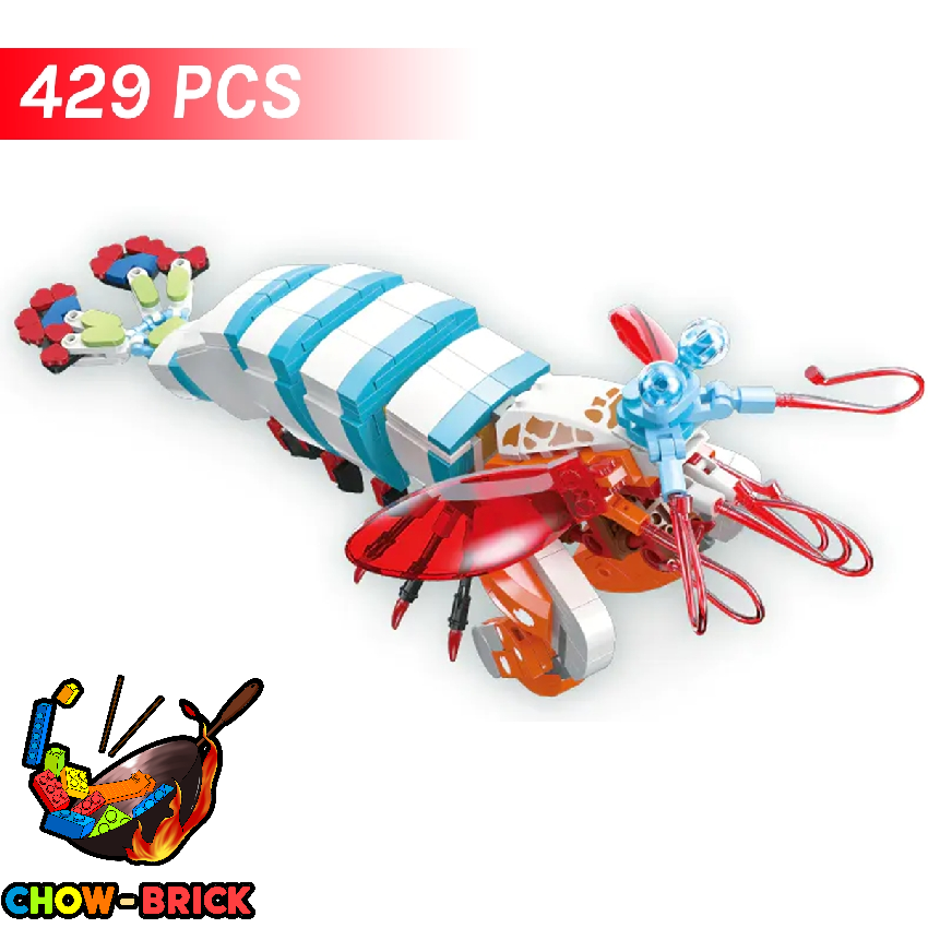 Jie Star JJ9152 Exotic Creatures Club: Peacock Mantis Shrimp