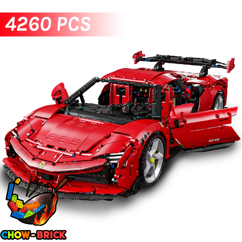 LERU 1/8 10723 Ferrari SF90 Static Version - ChowBrick Store