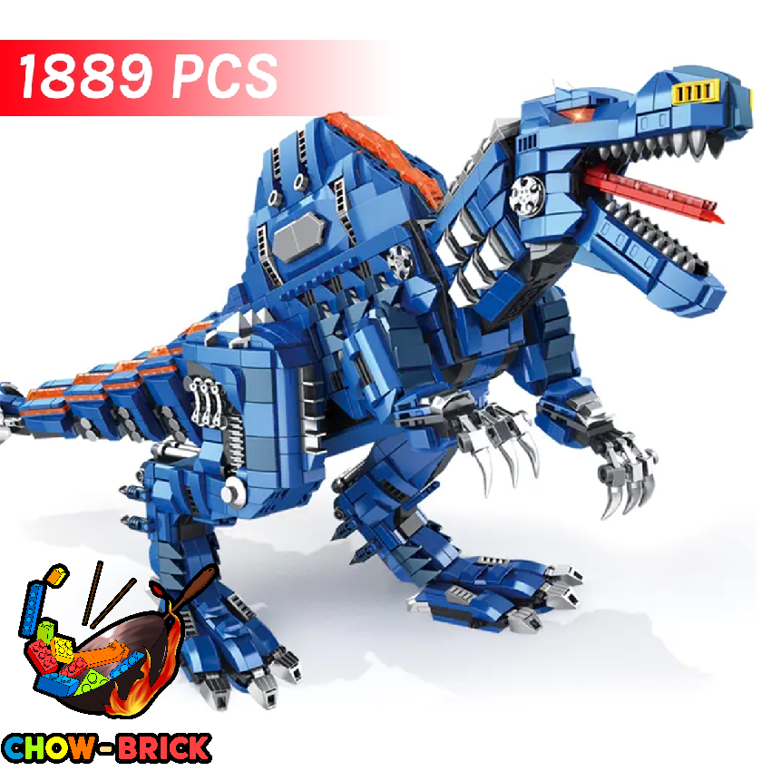 Panlos Brick 611013 Mechanical Dinosaur：Spinosaurus w/ Lights