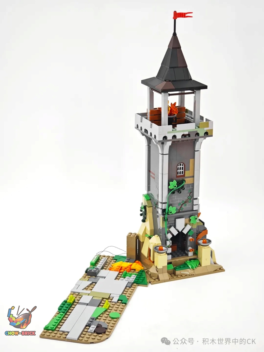 FunWhole F9027 Medieval Watchtower w/ Lightss - ChowBrick Store