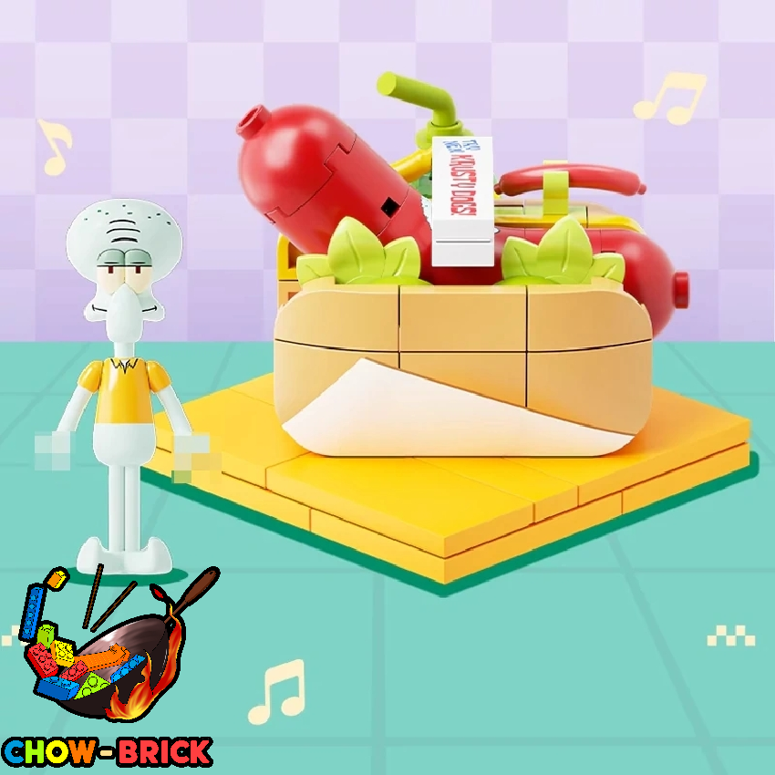 AREA-X AB0076 SpongeBob SquarePants Food Express Set of 6