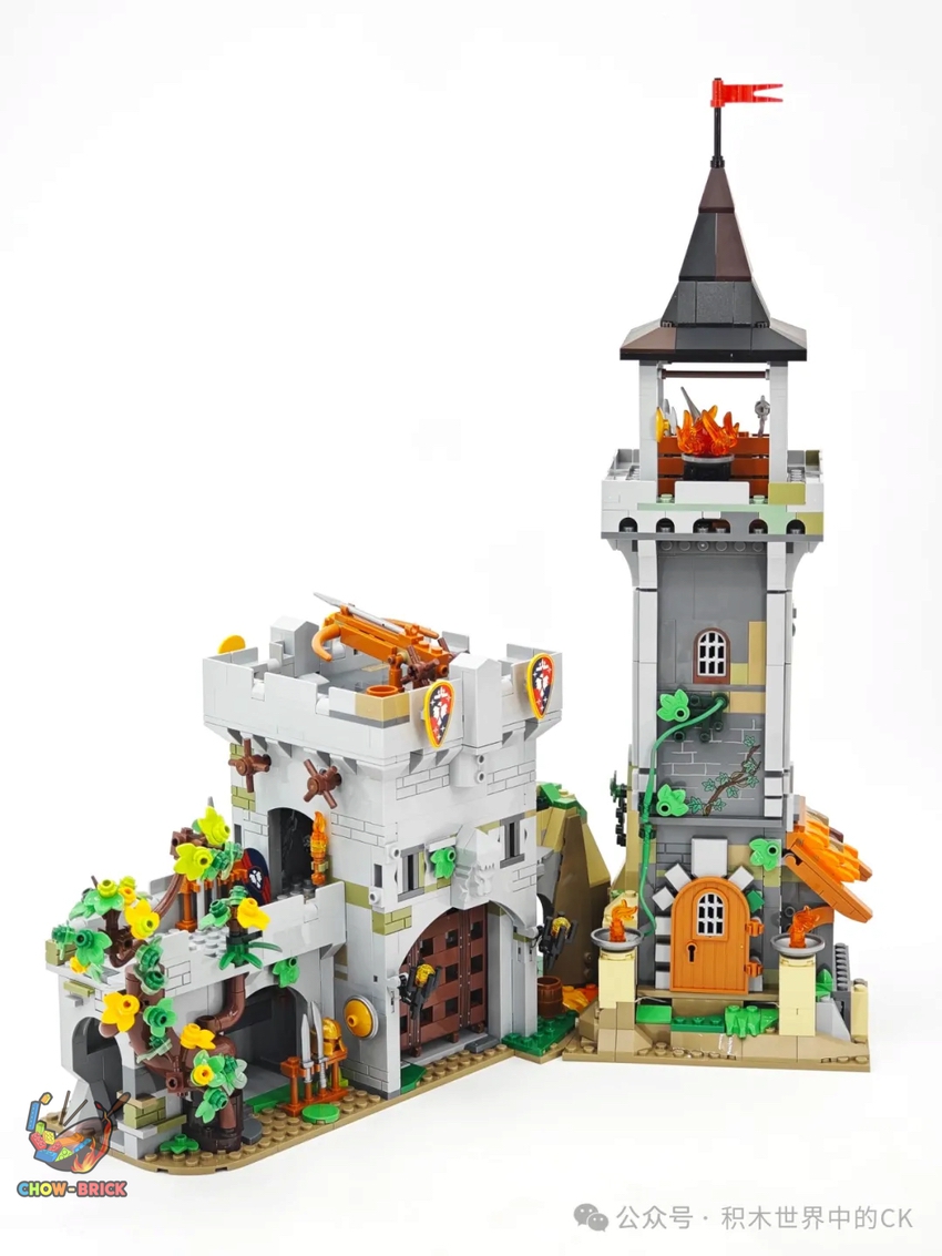 FunWhole F9027 Medieval Watchtower w/ Lightss - ChowBrick Store