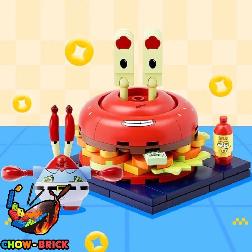 AREA-X AB0076 SpongeBob SquarePants Food Express Set of 6