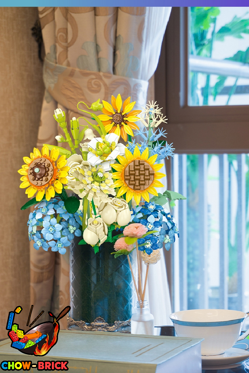 Jie Star JJ9196 Sunflower Bouquet - ChowBrick Store