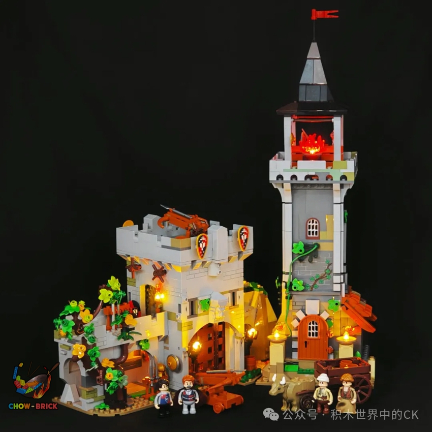 FunWhole F9027 Medieval Watchtower w/ Lightss - ChowBrick Store