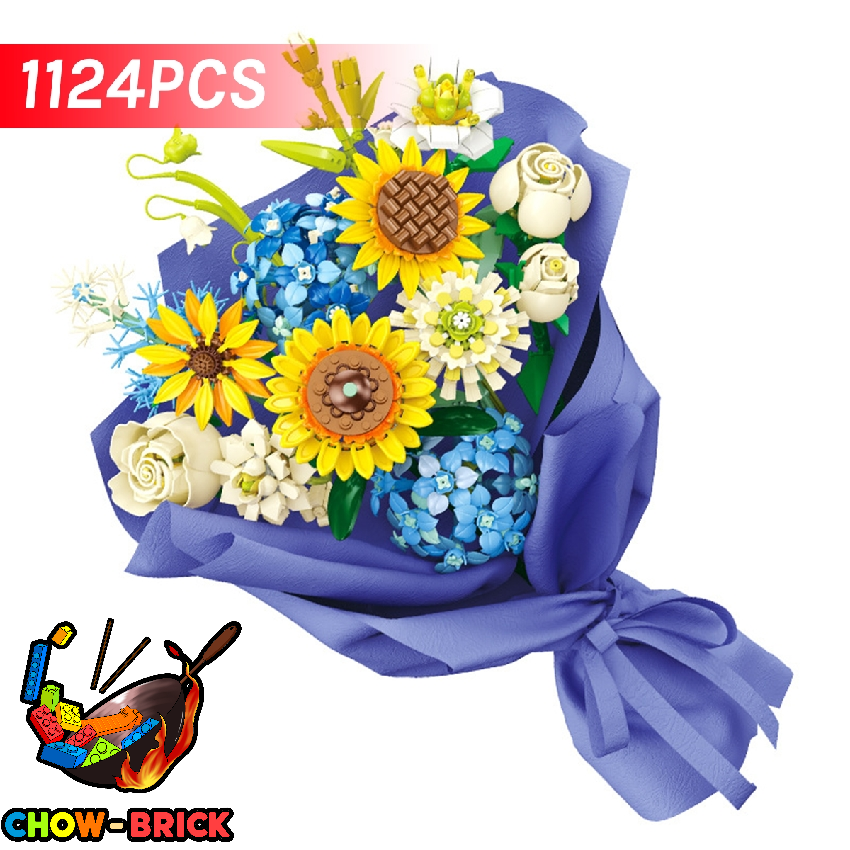 ゆうしょう Jie Star JJ9196 Sunflower Bouquet - ChowBrick Store