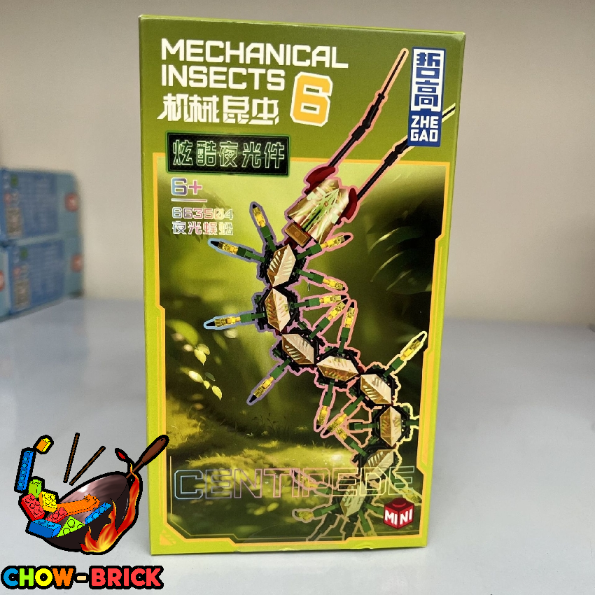 ZHEGAO 663504 Glow In The Dark Mechanical Insects Set of 4