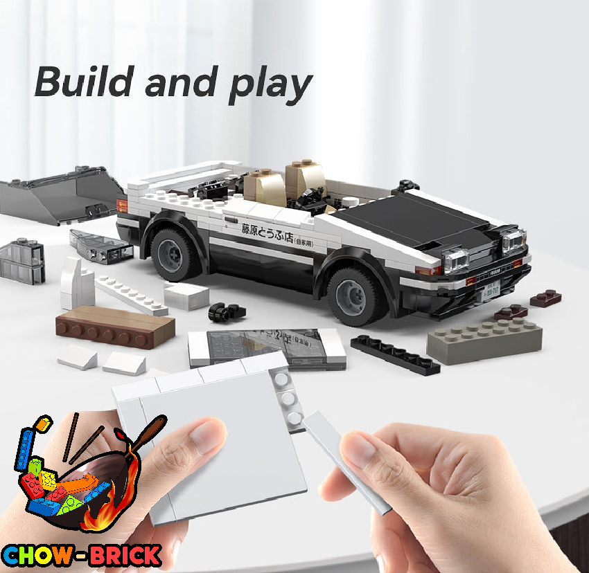 CaDA 1/20 C51086 Initial D AE86 Trueno w/ PF Parts - ChowBrick Store