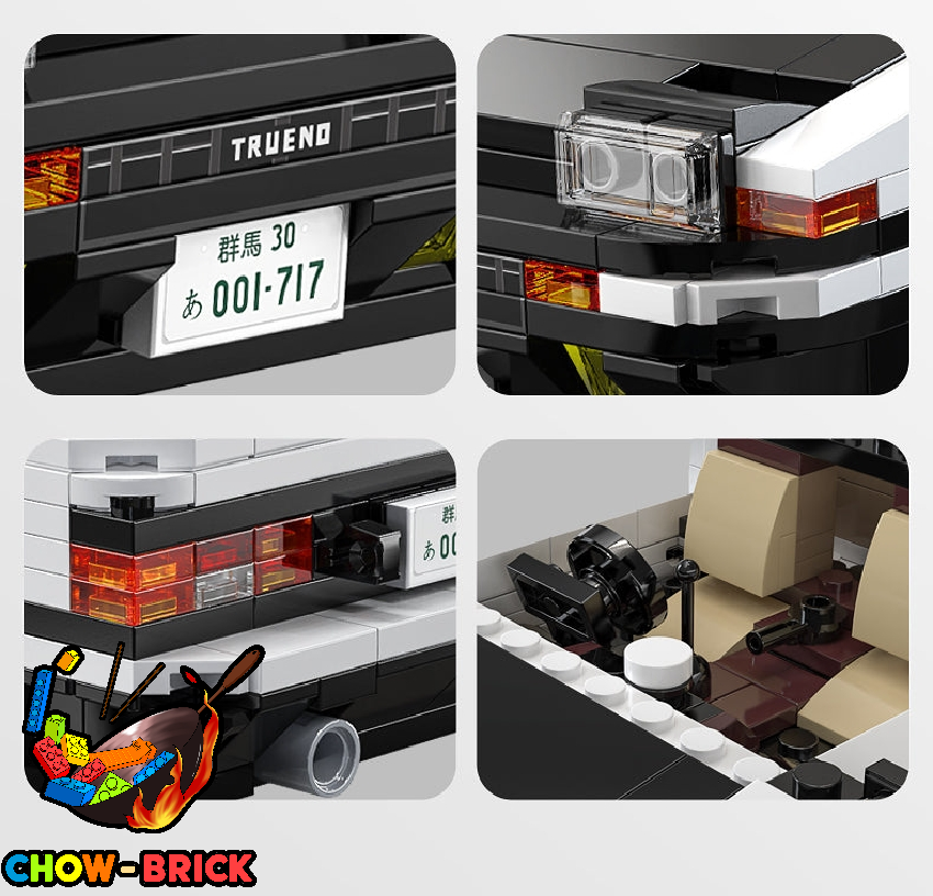 CaDA 1/20 C51086 Initial D AE86 Trueno w/ PF Parts - ChowBrick Store