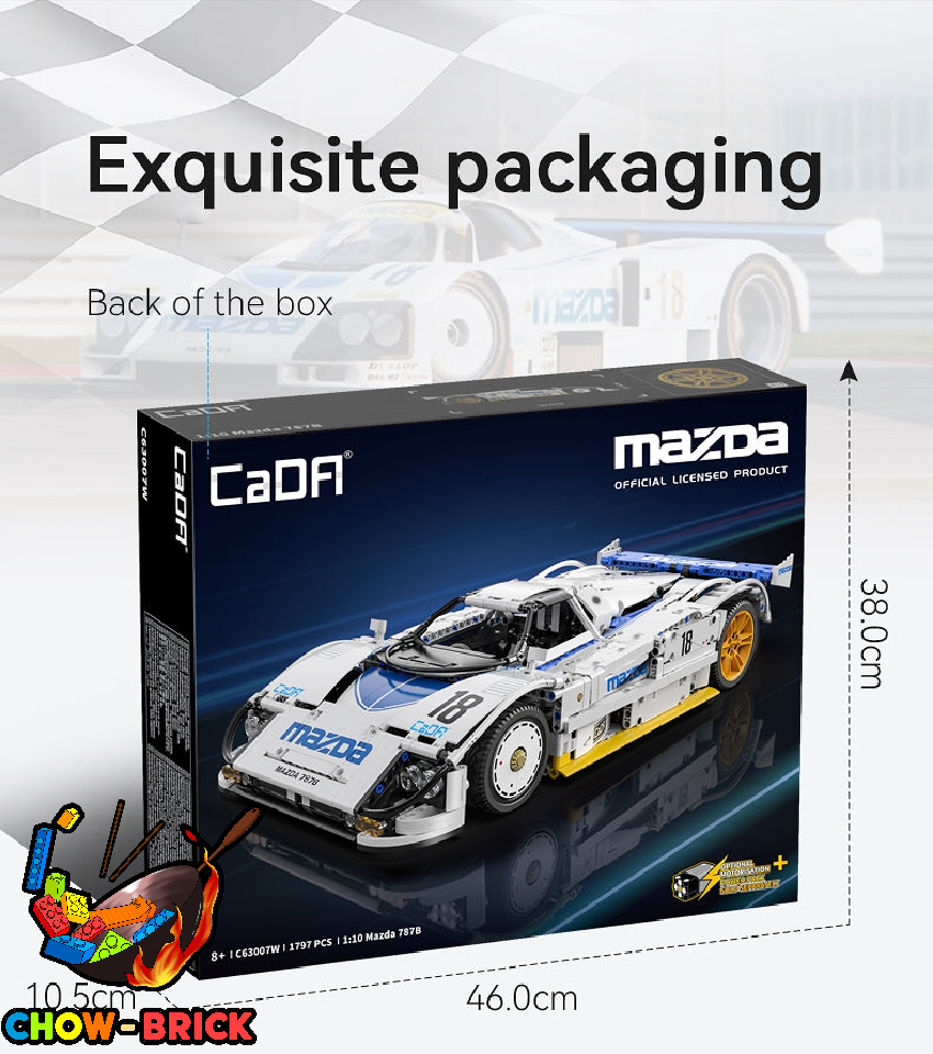 CaDA 1/10 C63007 Mazda 787B Static Version - ChowBrick Store